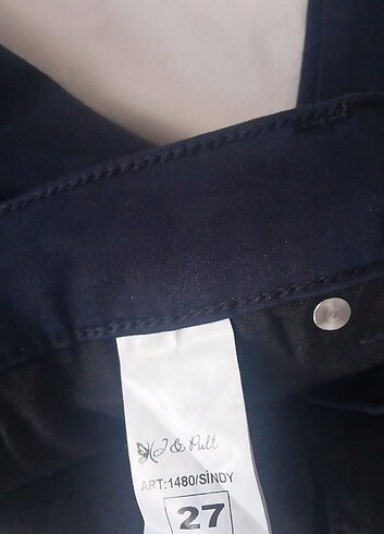 27 Beden lacivert Renk Lacivert Jean 