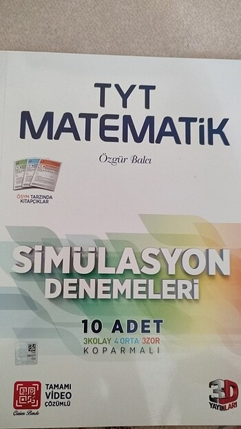 3D yayınları Tyt Matematik denemesi
