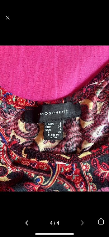 s Beden y2k vintage desenli hint bluz