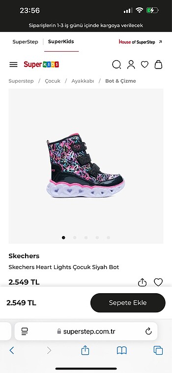 Skechers Skechers ışıklı bot 27 numara
