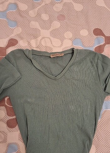 Yeşil crop bluz