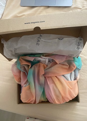 sagaza renkli elbise - Görsel 3