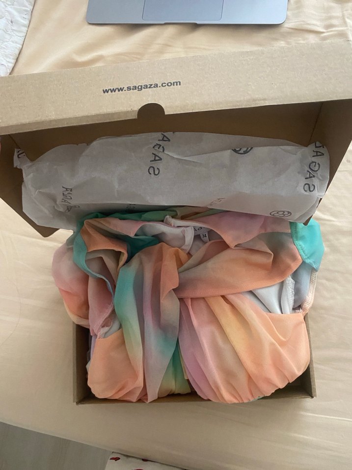 sagaza renkli elbise - Görsel 3