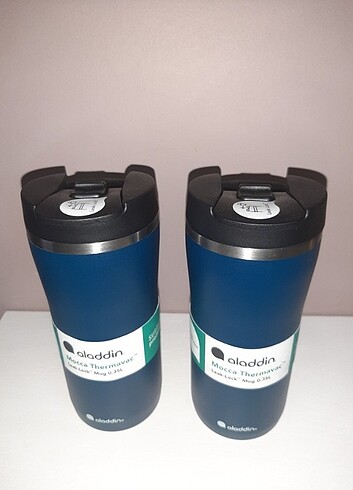 Stanley Aladdin Mocca Thermavac Leak-Lock 350ml x 2 lacivert