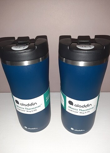 Beden Renk Stanley Aladdin Mocca Thermavac Leak-Lock 350ml x 2 lacivert