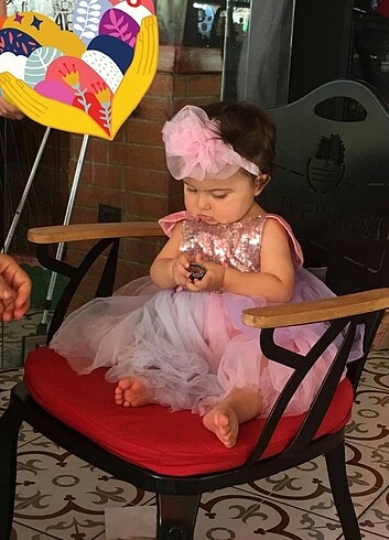 Pixy Pullu kız çocuk özel gün kıyafeti
