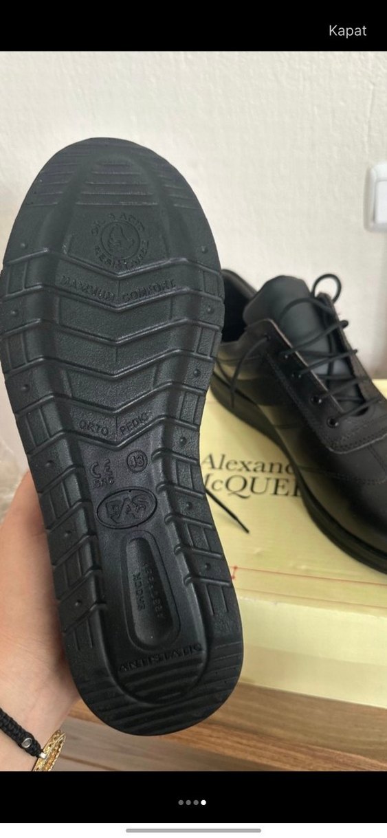 Siyah Goth Erkek Ayakkabı Bağcıkları - Görsel 4