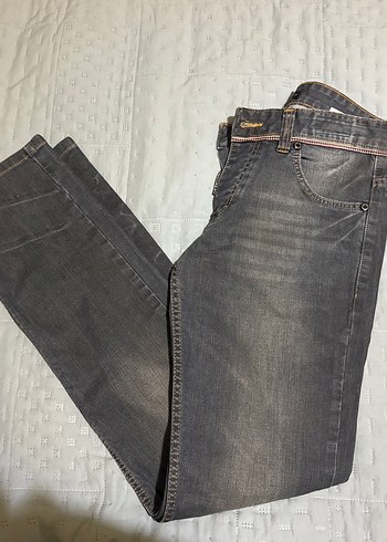 DSquared2 DSQUARED2 Gri Erkek Kot Pantolon Bel Detaylı