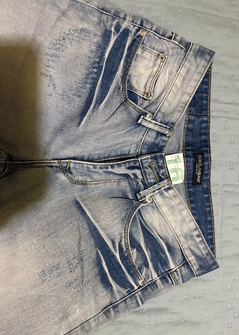 Dolce&Gabbana Düğmeli Düz Kesim Erkek Denim Jean