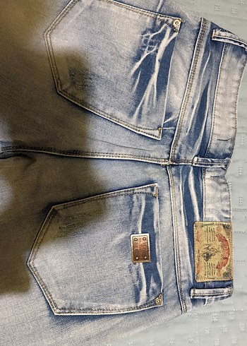 32 Beden Dolce&Gabbana Düğmeli Düz Kesim Erkek Denim Jean