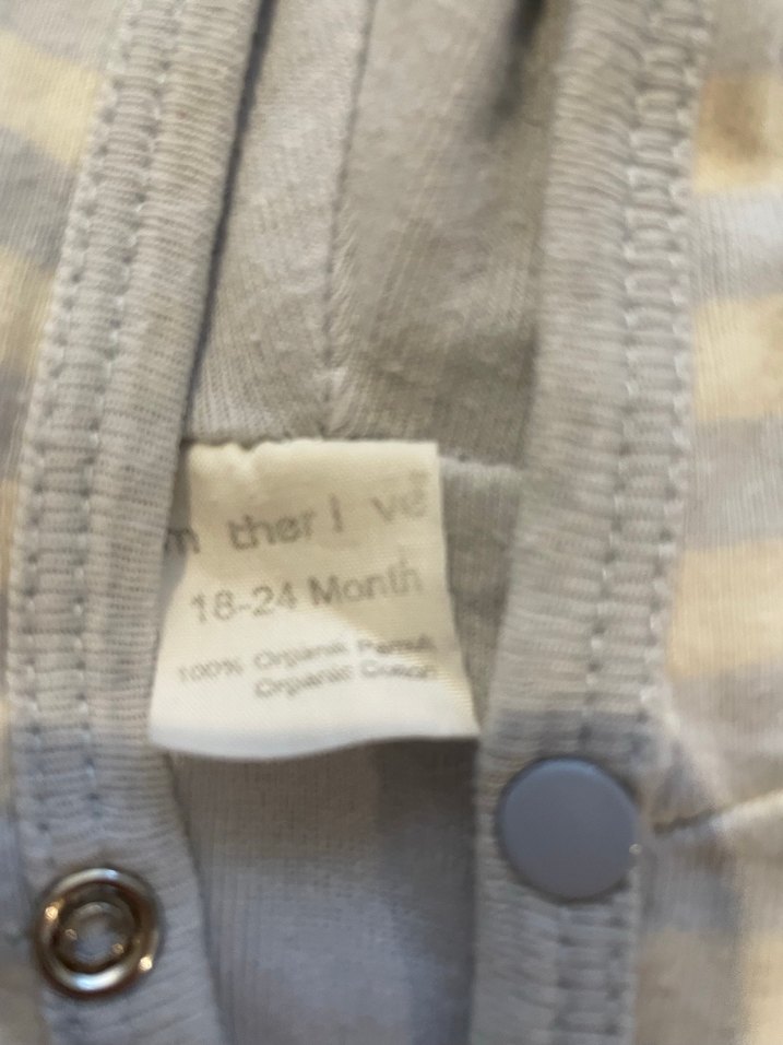 Kapüşonlu Gri Bebek Sweatshirt - Görsel 3