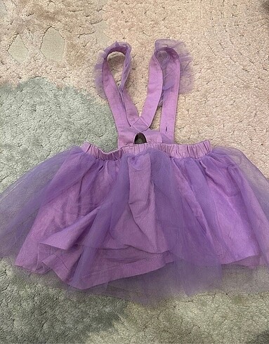 LC Waikiki Kız bebek mor tütü askılı