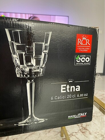Beden beyaz Renk Jumbo Rcr Etna Kadeh (4 Adet) (200ml)