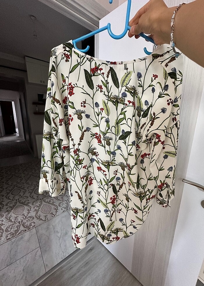 Şifon yazlık efil efil gömlek - Görsel 3