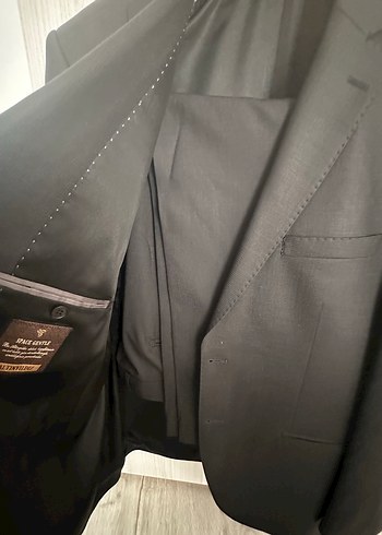 Gri Takım Elbise - Yün ve Asetat Kumaş - Görsel 7