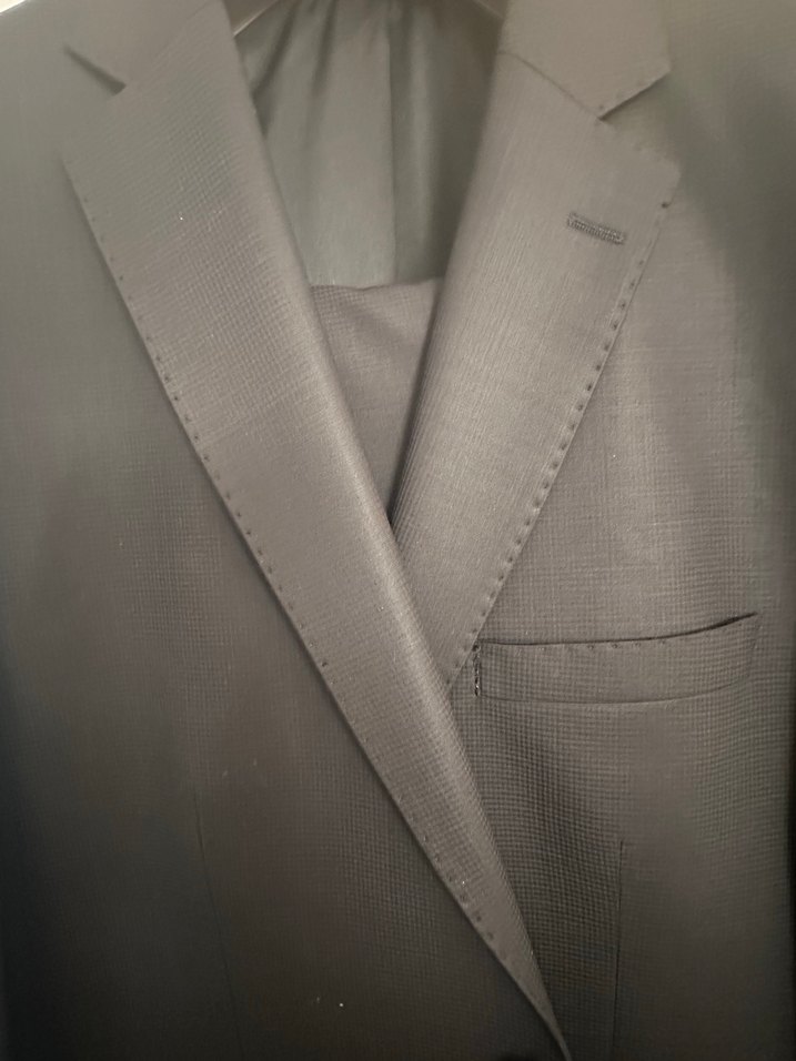 Gri Takım Elbise - Yün ve Asetat Kumaş - Görsel 2