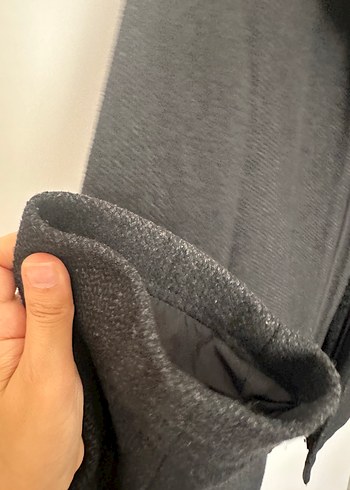 Gri Kürklü Erkek Midi Kaban - Görsel 6