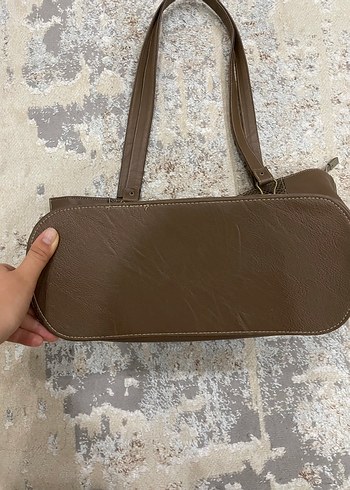 Kahverengi Deri Kadın Çanta - Görsel 5