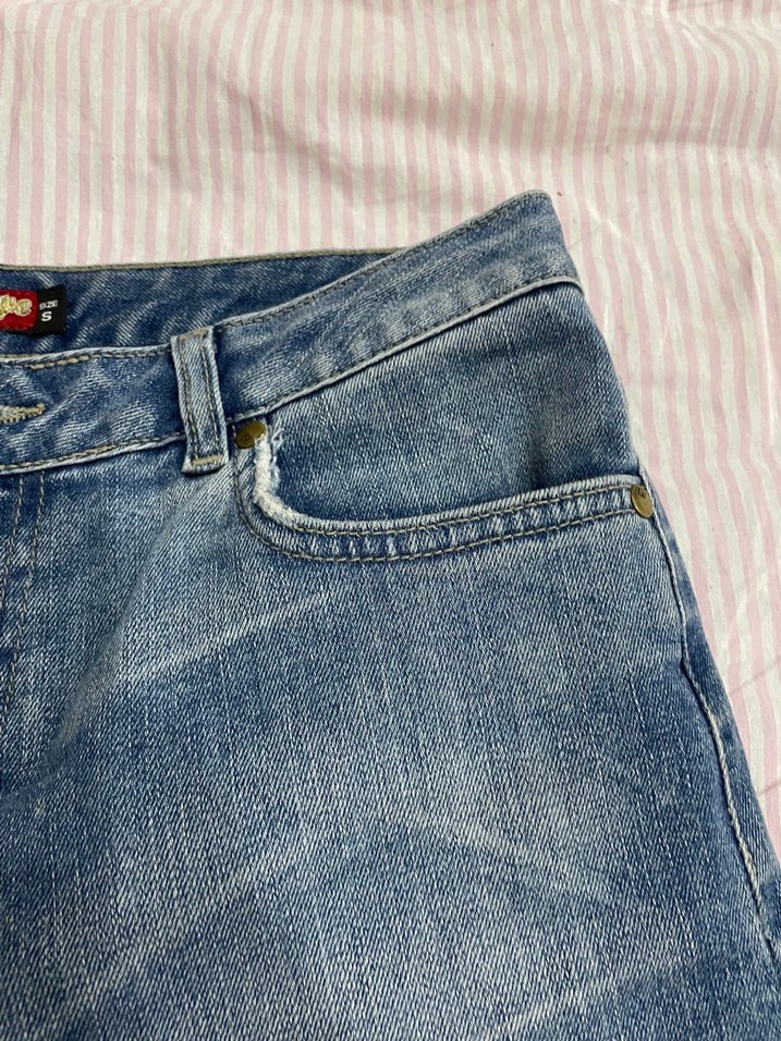 Vintage Denim Şort - Görsel 4