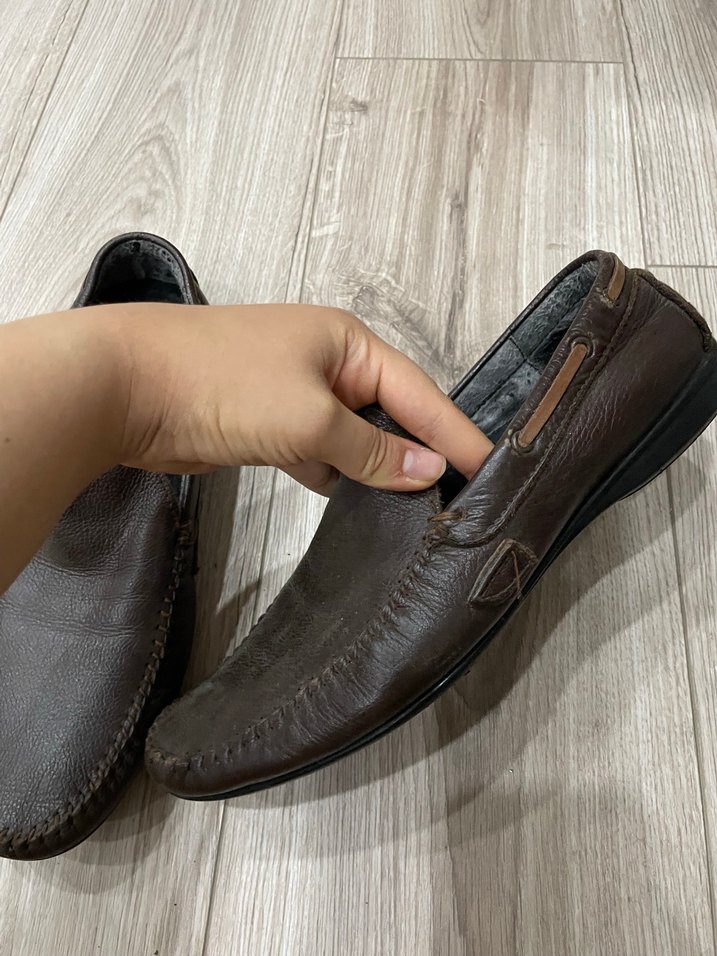 Kahverengi Deri Erkek Ayakkabı - Görsel 3