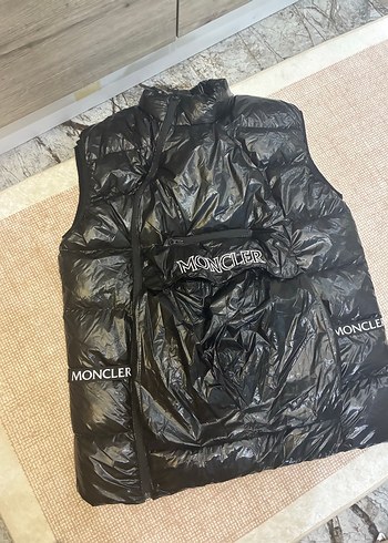 Moncler Siyah Sisme Yelek