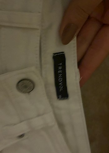 Kadın Beyaz Kot Jeans - Görsel 2