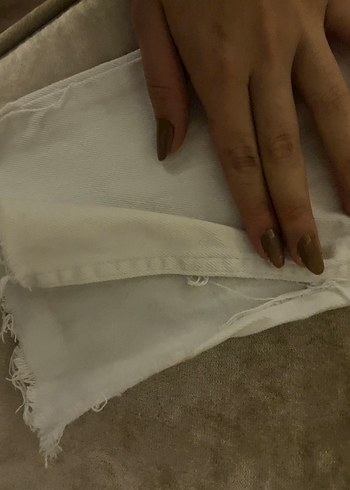 Kadın Beyaz Kot Jeans - Görsel 3