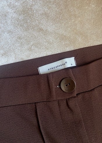 Kadın Kahverengi Likralı Pantolon - Görsel 2