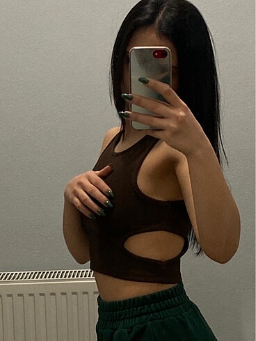 River Island River ısland bel dekolteli crop