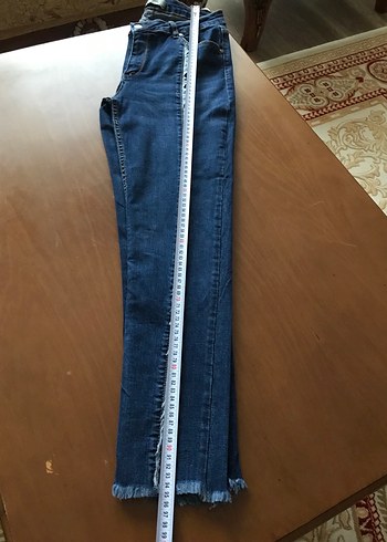 40 Beden mavi Renk Kadın Mavi Denim Pantolon