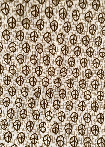 Bej Renkli Barış Sembolü Desenli Puzzle