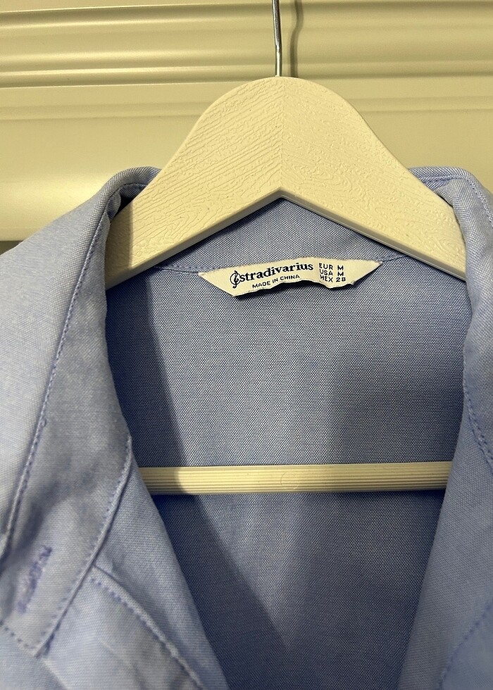 Mavi gömlek elbise - Görsel 2