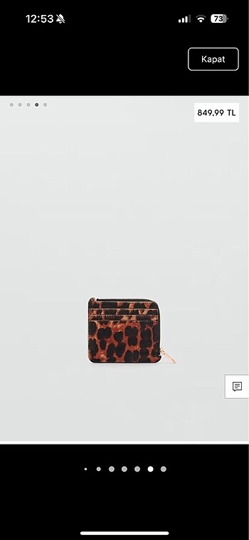 Mango Mango leopar cüzdan