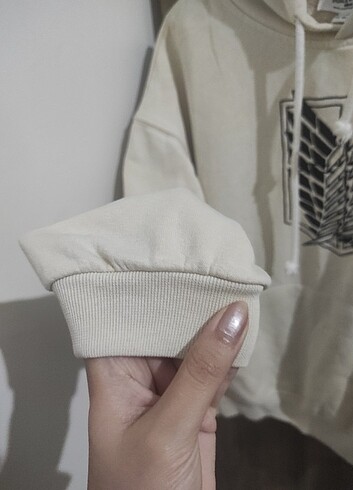 xs Beden beyaz Renk Anime Sweatshirt