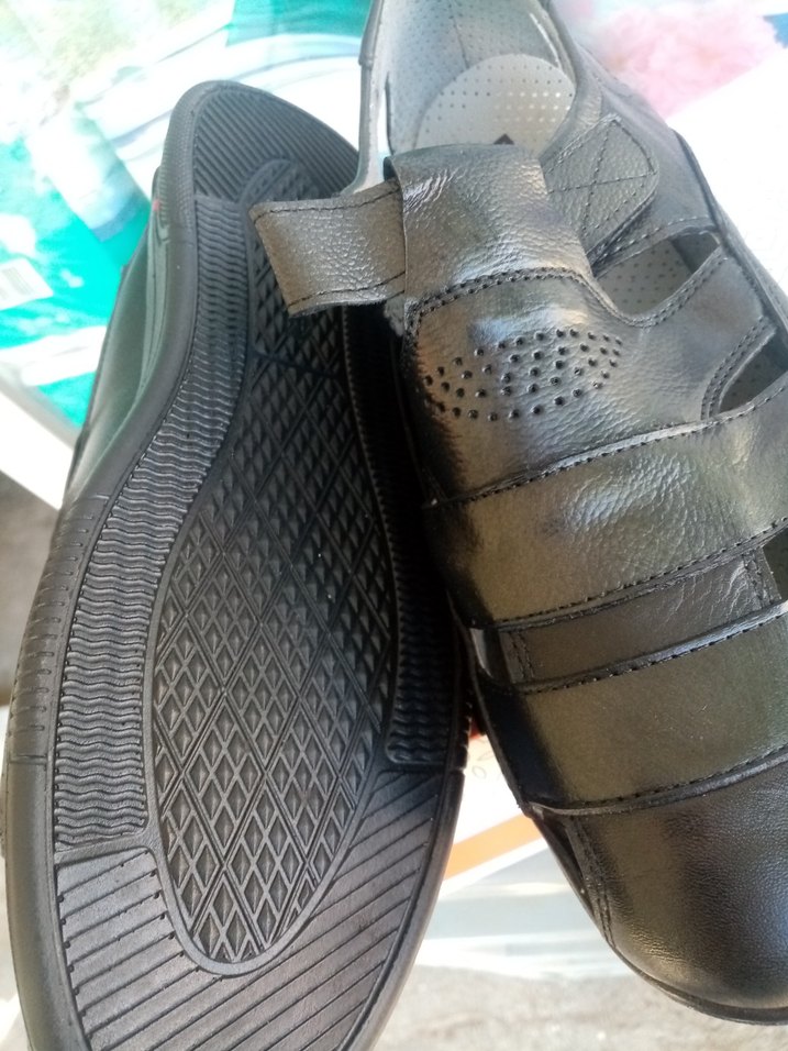 Siyah Erkek Kemerli Sandalet - Görsel 4