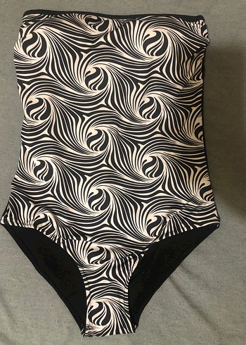 Zebra Desenli Kadın Fitted Mayo