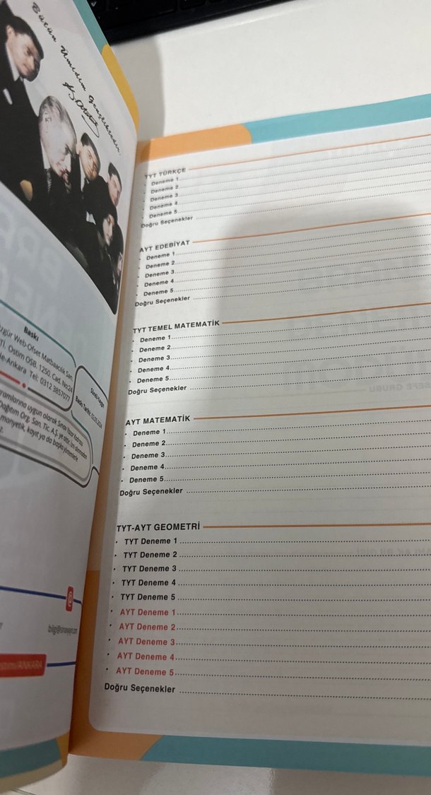 YKS 08 Branş Denemeleri Sınav Kitabı - Görsel 2