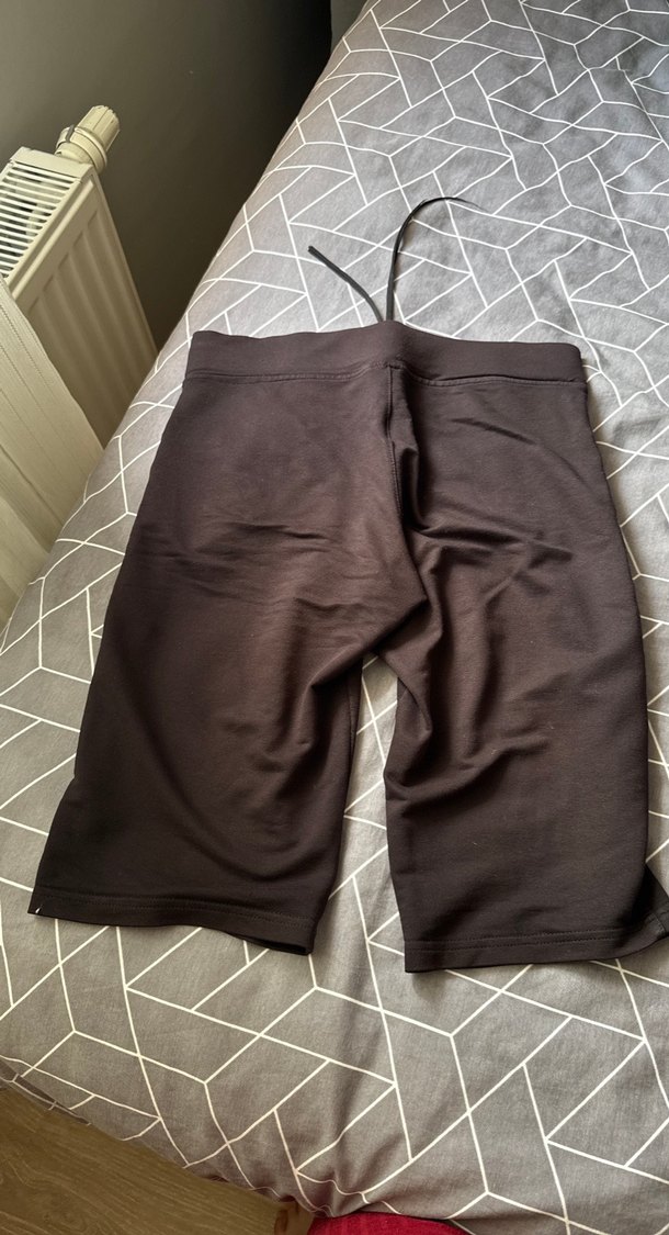 Kahverengi Rahat Kesim Hamile Şortu - Görsel 2