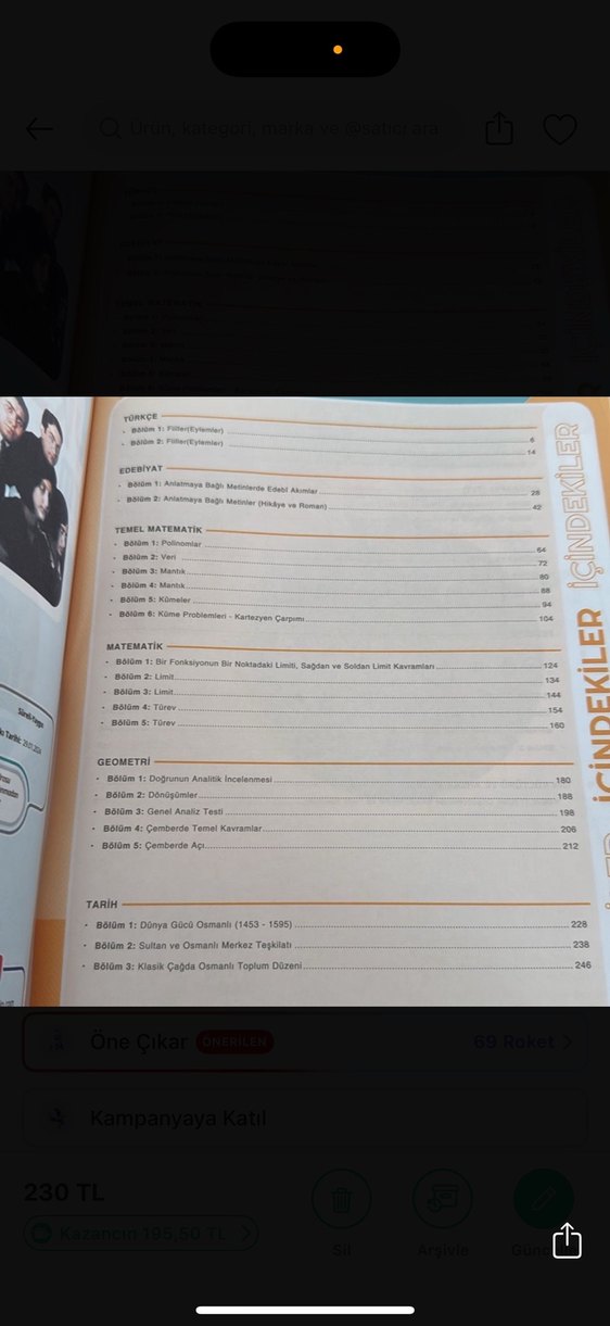 YKS TMS 05 Süreli Soru Bankası Modülü - Görsel 2