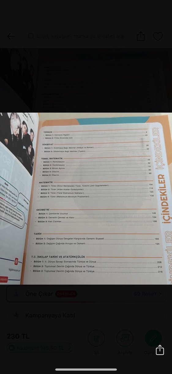 YKS TMS 06 Süreli Yayın Soru Bankası Modülü - Görsel 2