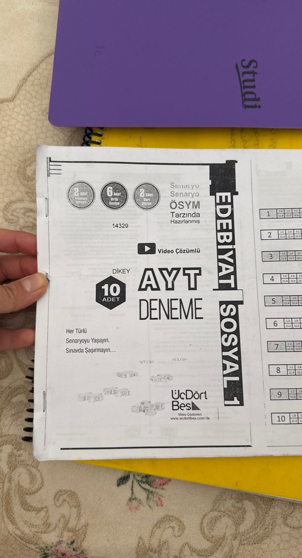 AYT Edebiyat Sosyal Deneme Kitabı - Görsel 2