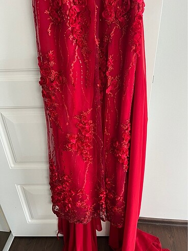 Kırmızı kına elbisesi - Görsel 4