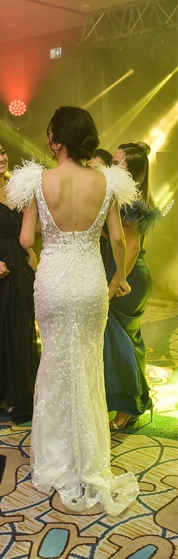 Beyaz balık gelinlik- abiye - Görsel 7