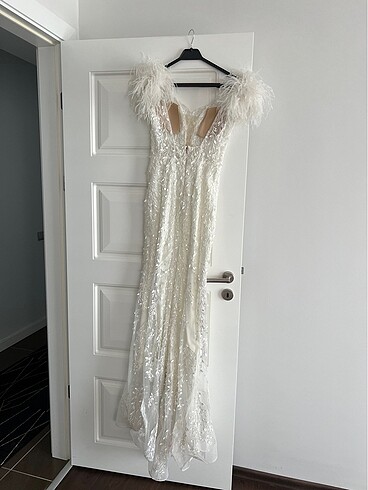 Beyaz balık gelinlik- abiye - Görsel 6