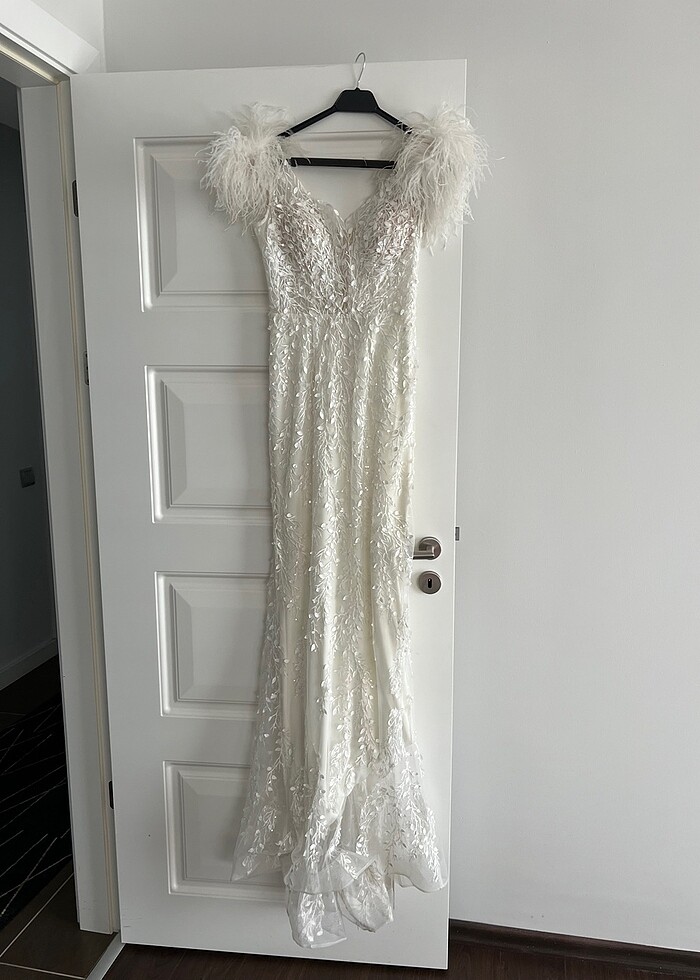 Beyaz balık gelinlik- abiye - Görsel 3