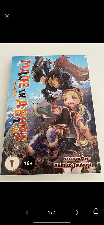 Made in abyss manga 4 cilt birden