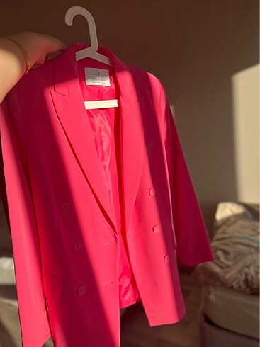 Pembe blazer ceket