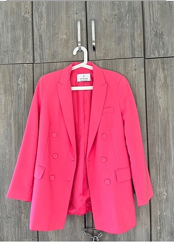 Stradivarius Pembe blazer ceket