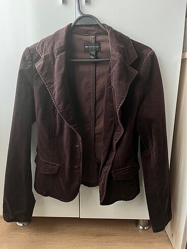 mango kadife kısa blazer