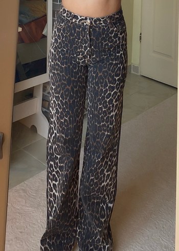 Zara Leopar jean pantolon